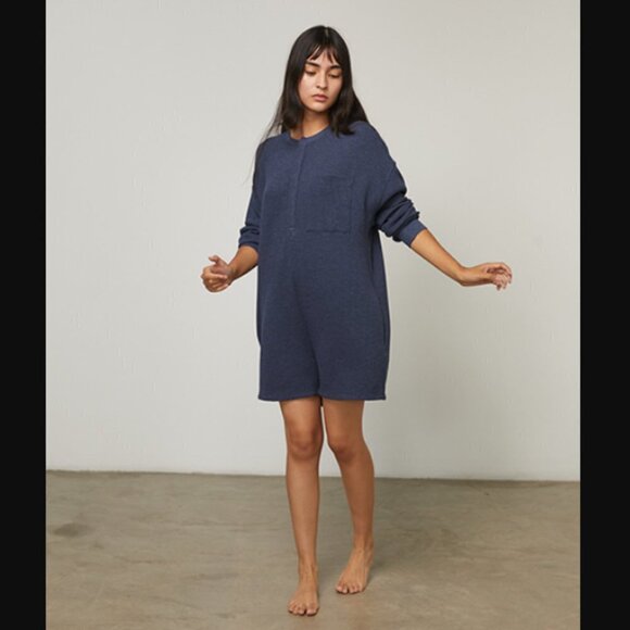 NEW Lunya Thermal Long Sleeve Romper - Picture 1 of 11